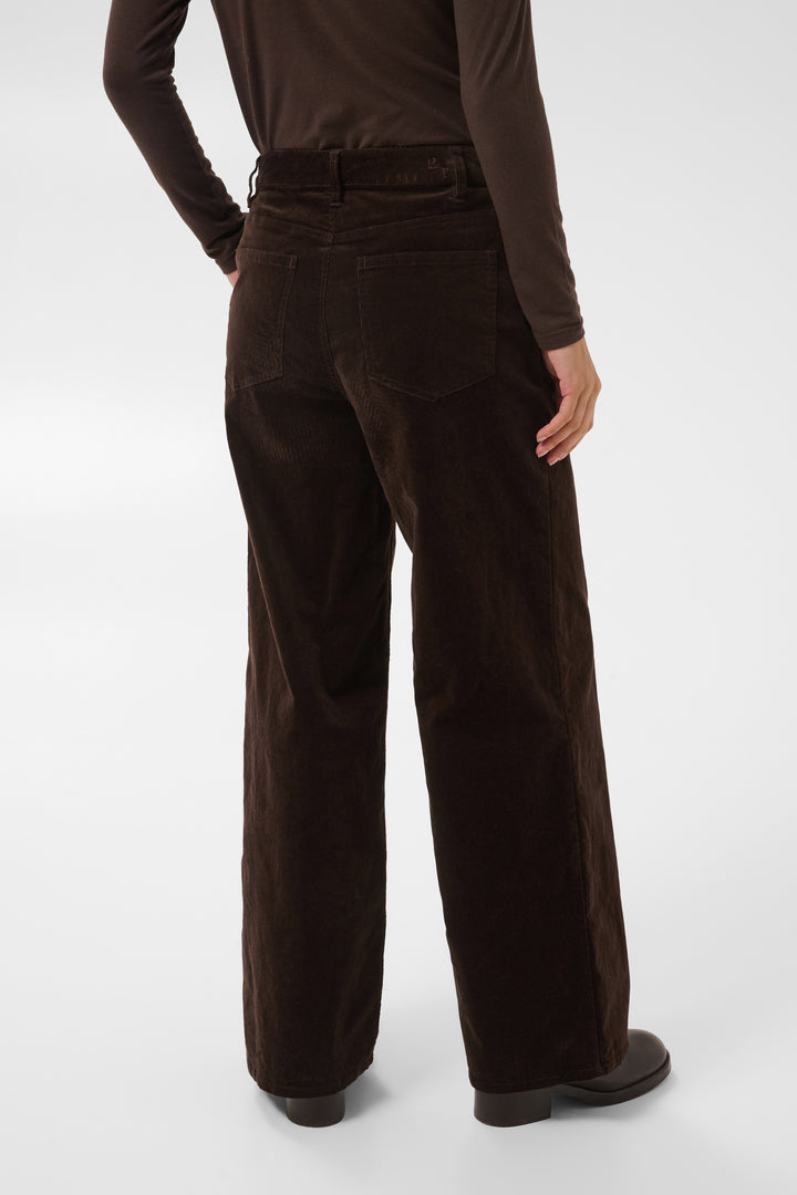 Pantalon en velours côtelé Cathrina - Ample extensible en coton doux