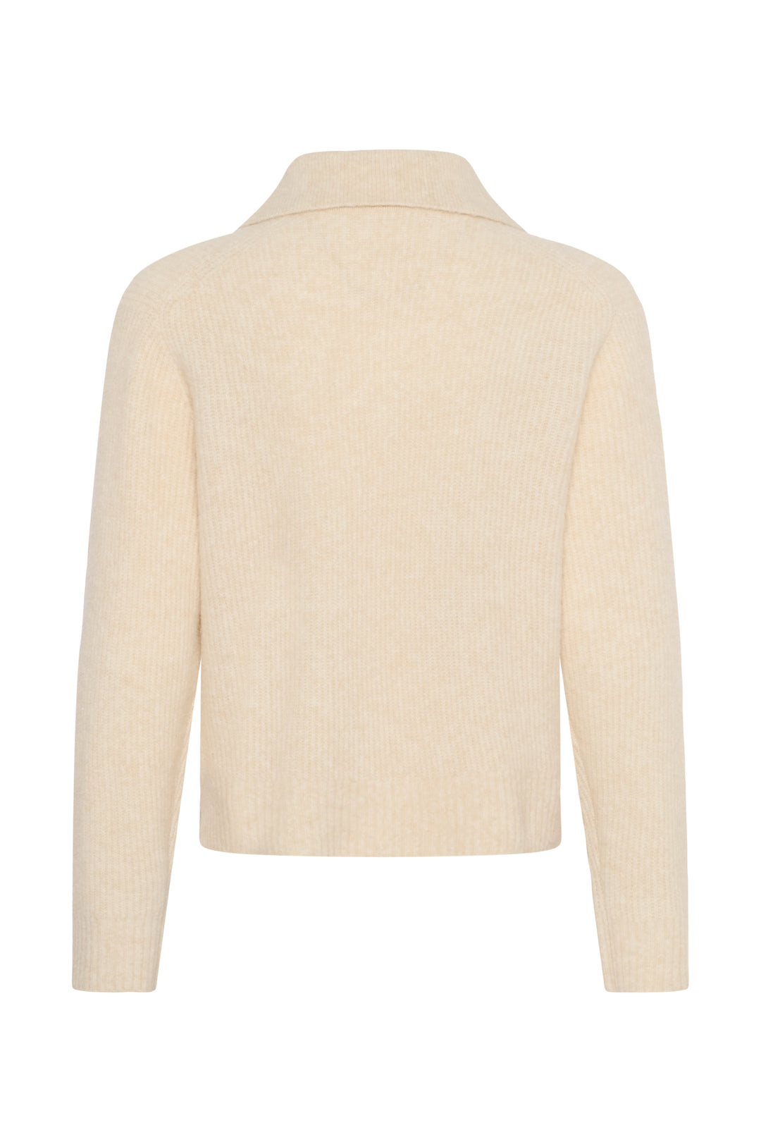 Pull en laine et alpaga mélangés Carilina - À col polo boutonné