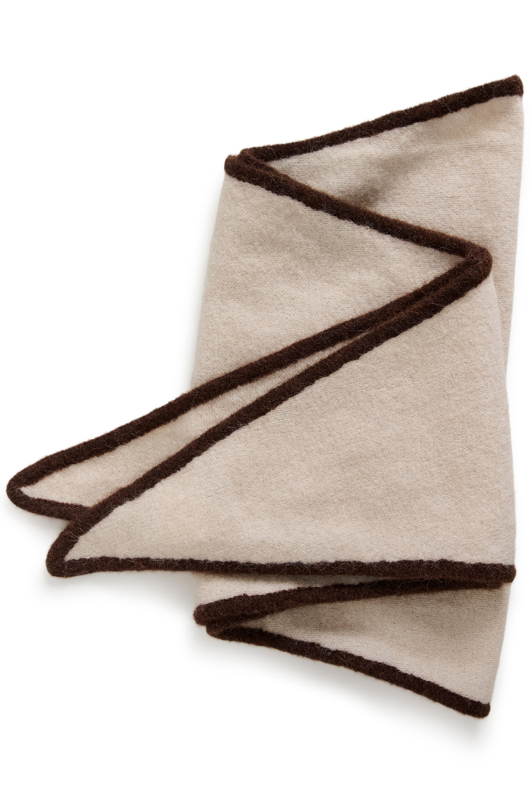 Foulard moelleux Cimya - Laine certifiée aux bordures contrastantes