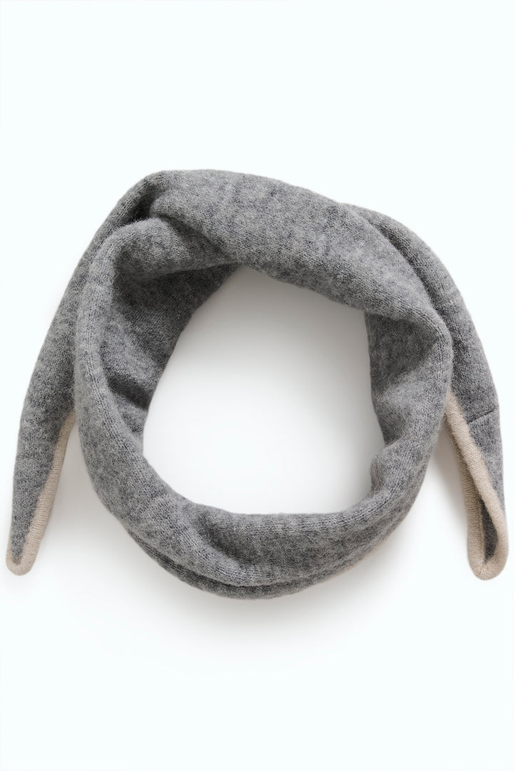 Foulard moelleux Cimya - Laine certifiée aux bordures contrastantes