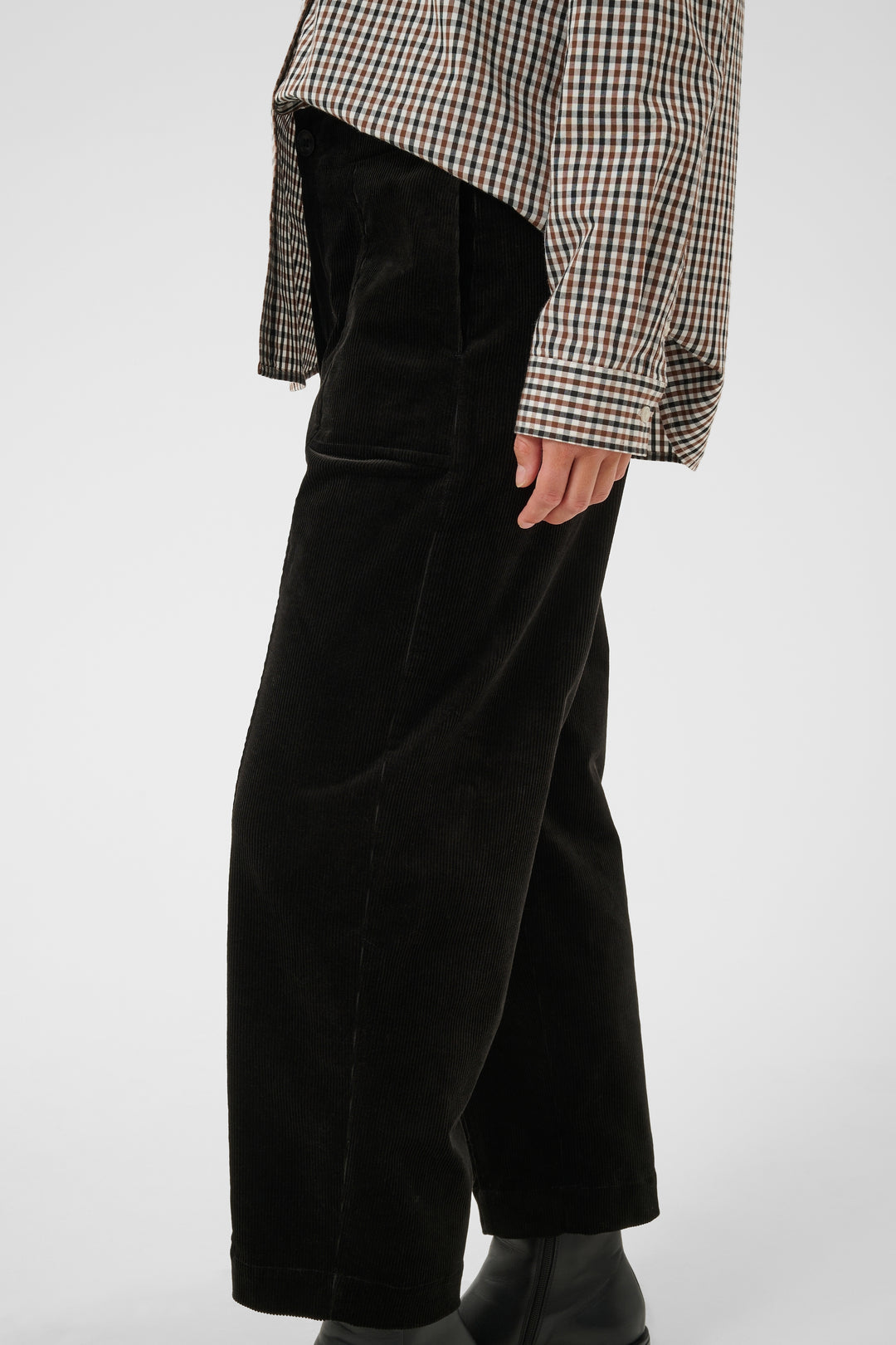 Pantalon en velours côtelé Netta - Extensible au style rétro