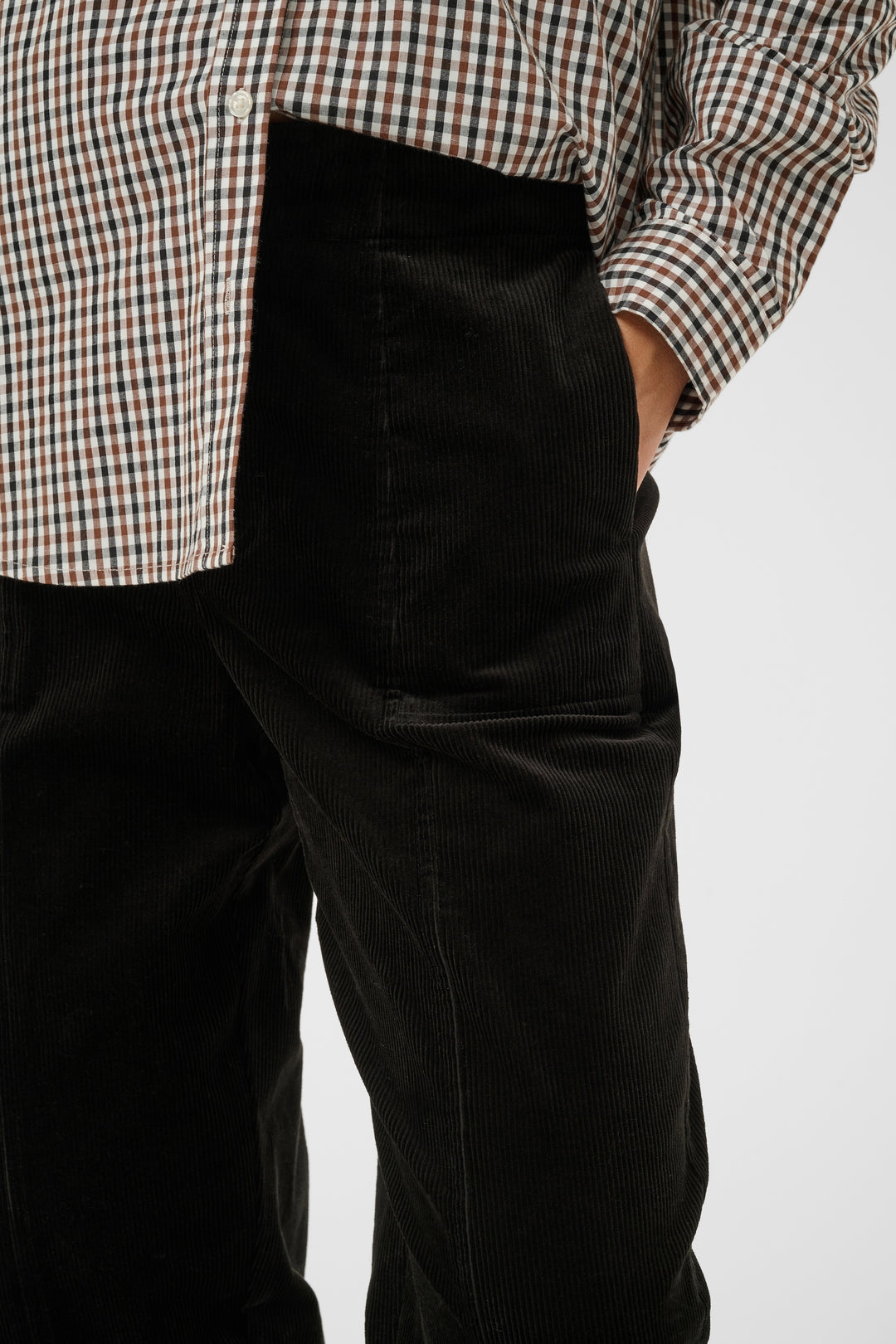 Pantalon en velours côtelé Netta - Extensible au style rétro