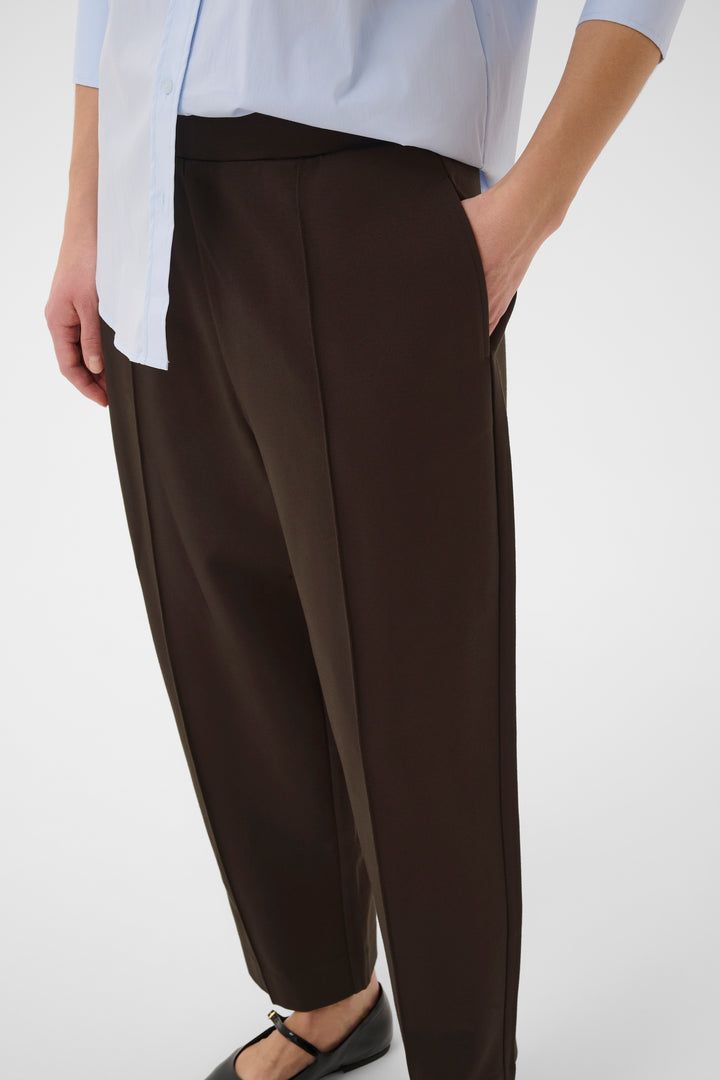 Pantalon à coupe ballon Colisa - En tricot extensible et taille haute