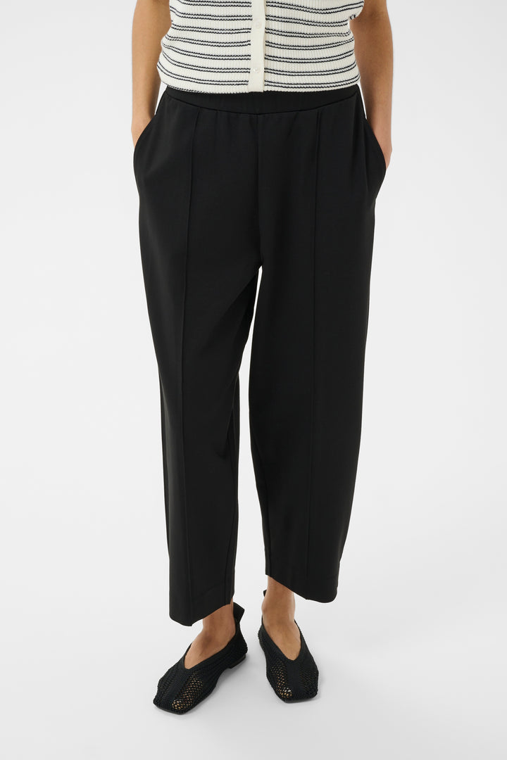 Pantalon à coupe ballon Colisa - En tricot extensible et taille haute