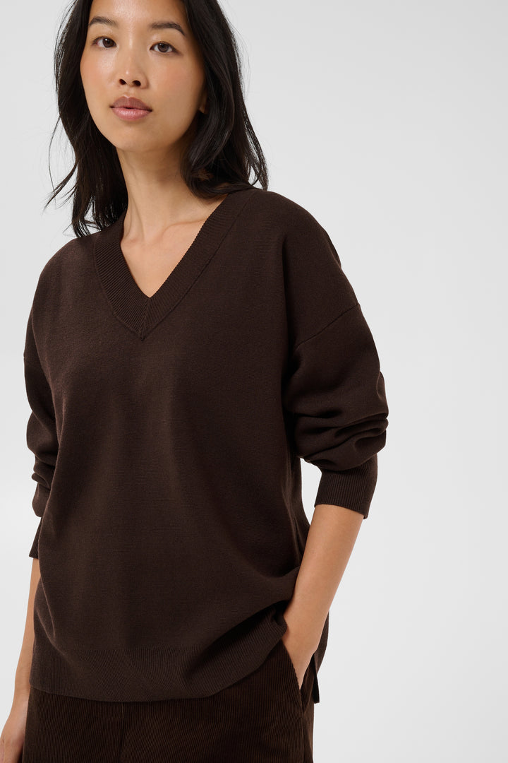 Chandail avec décolleté en V Chantally - Coupe décontractée