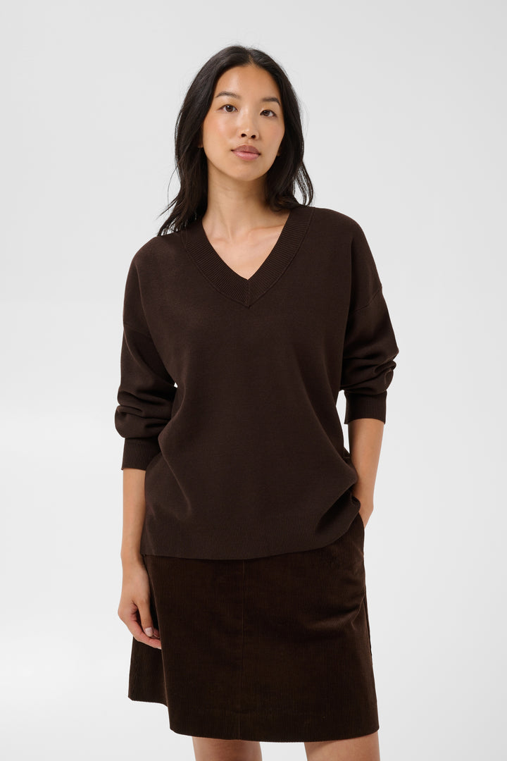 Chandail avec décolleté en V Chantally - Coupe décontractée