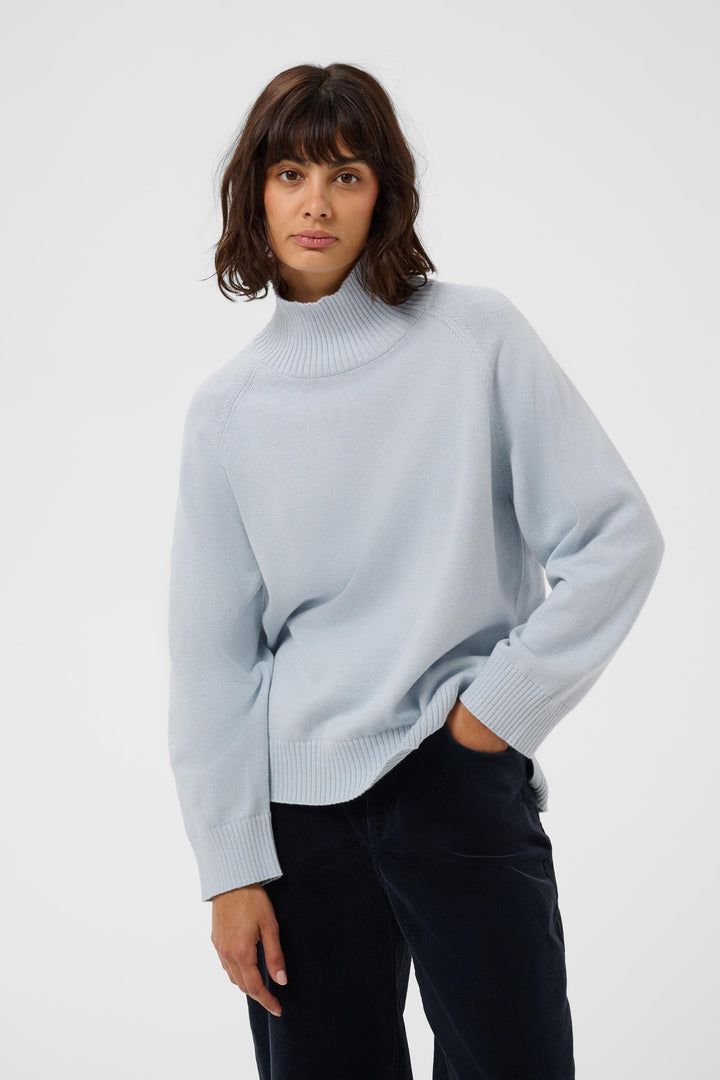 Chandail en coton et cachemire mélangés Chicky - Coupe droite décontractée