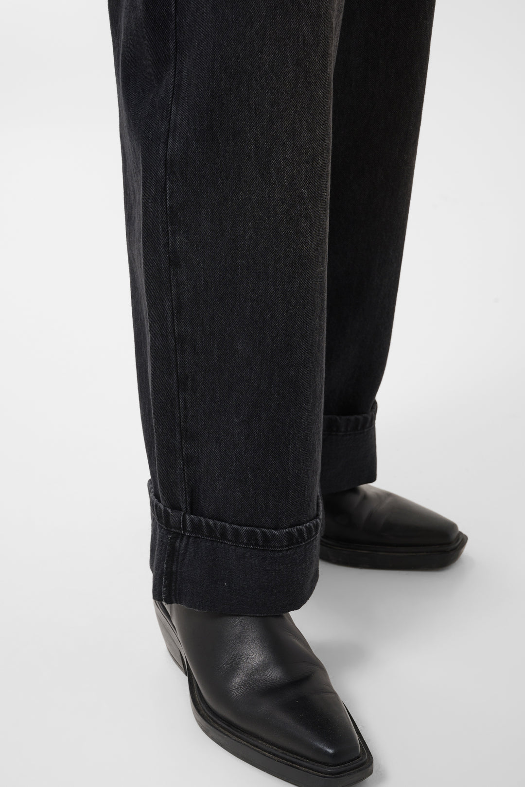 Jeans en denim à jambes amples Christine - 100% coton