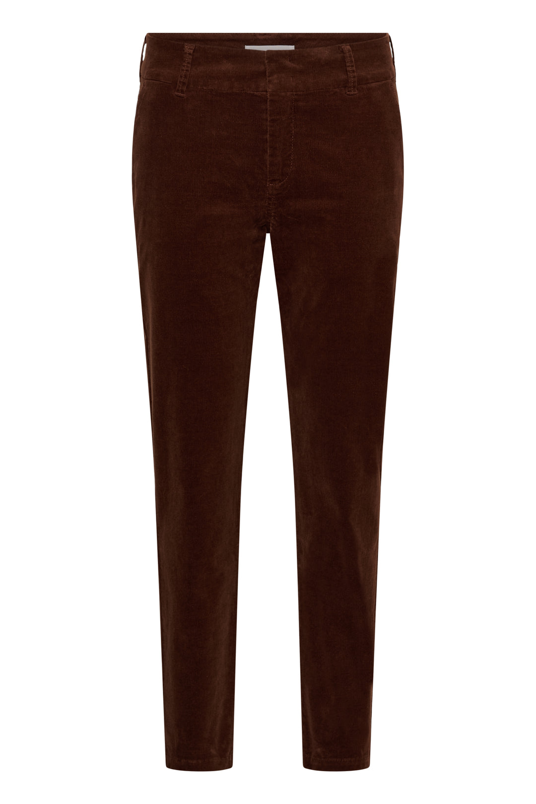 Pantalon en velours côtelé extensible Soffysa - À coupe droite et longueur cheville