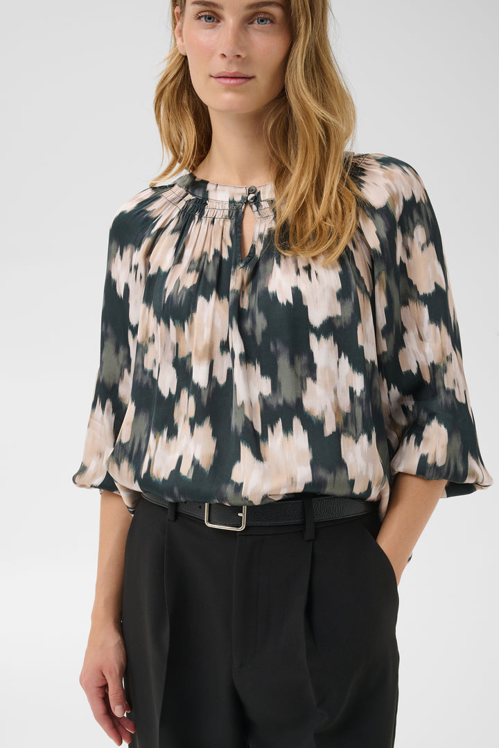 Blouse à motif abstrait Catin - En viscose écoresponsable