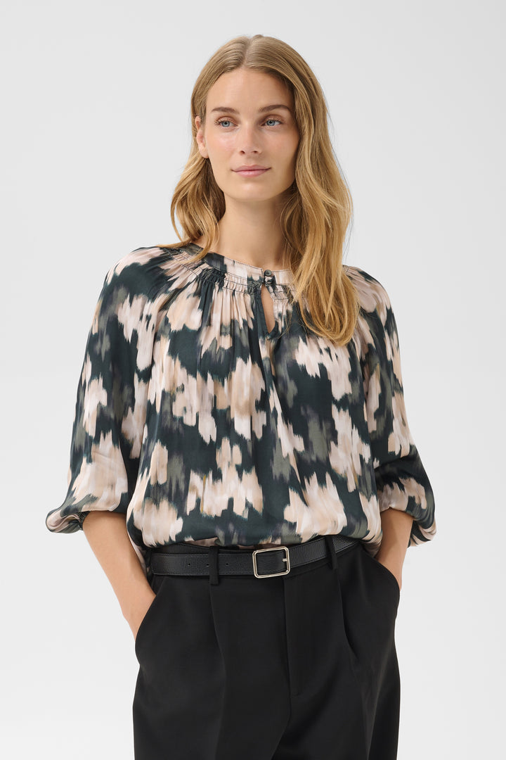 Blouse à motif abstrait Catin - En viscose écoresponsable