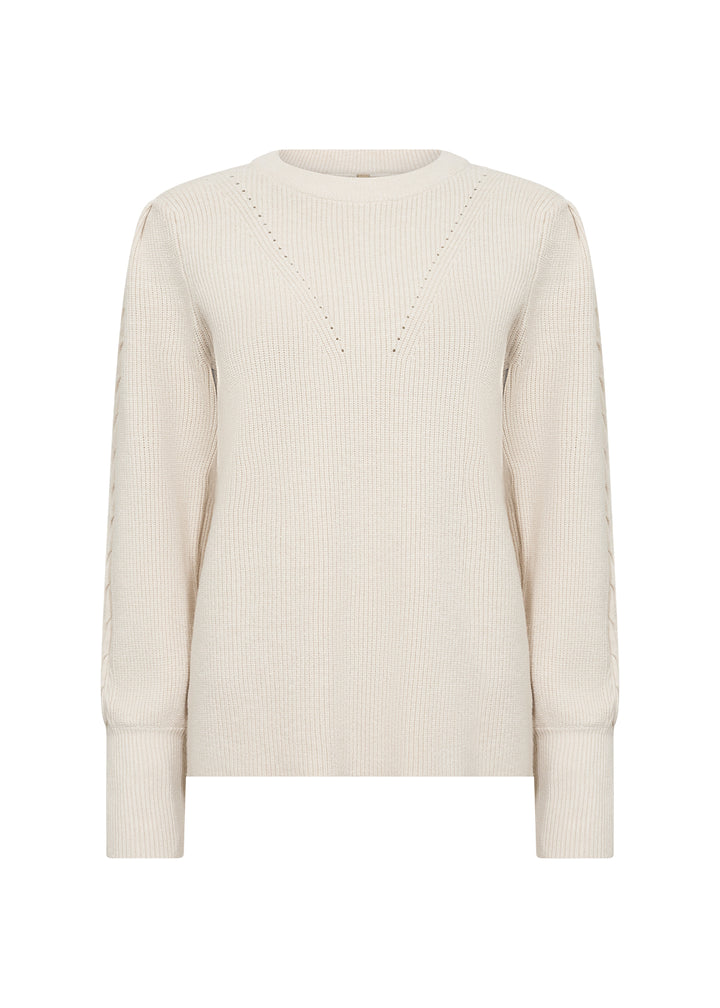 Pull côtelé à détails texturés Kanita