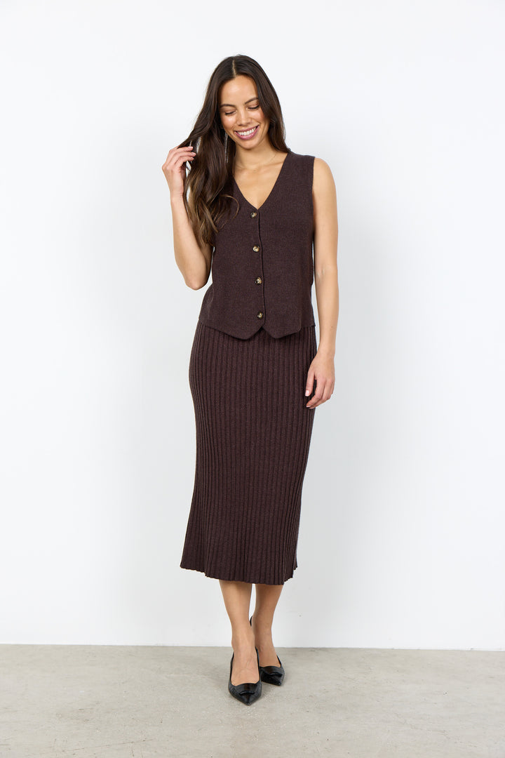 Gilet sans manches à boutonnage classique Kanita - Mélange de viscose Ecovero