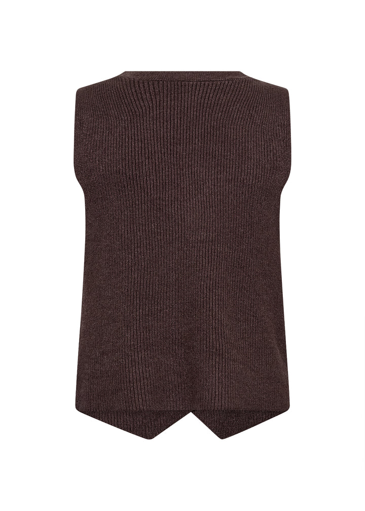 Gilet sans manches à boutonnage classique Kanita - Mélange de viscose Ecovero