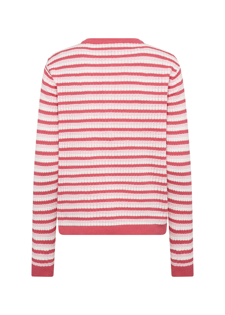 Cardigan rayé en coton biologique Camila