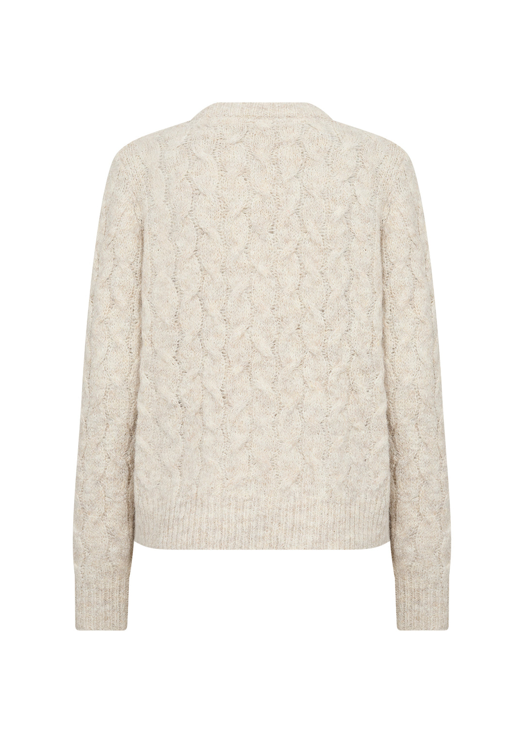 Cardigan en maille torsadée Heida - Texturé en mélange de laine