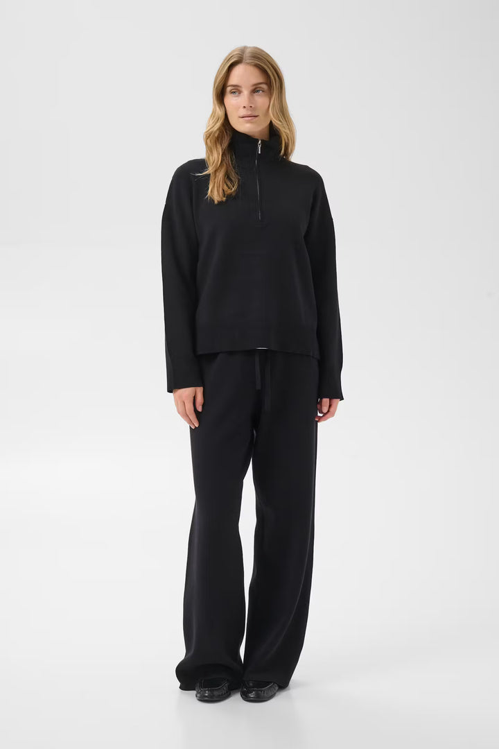 Pantalon large à ceinture élastique Katrie - Coupe décontractée