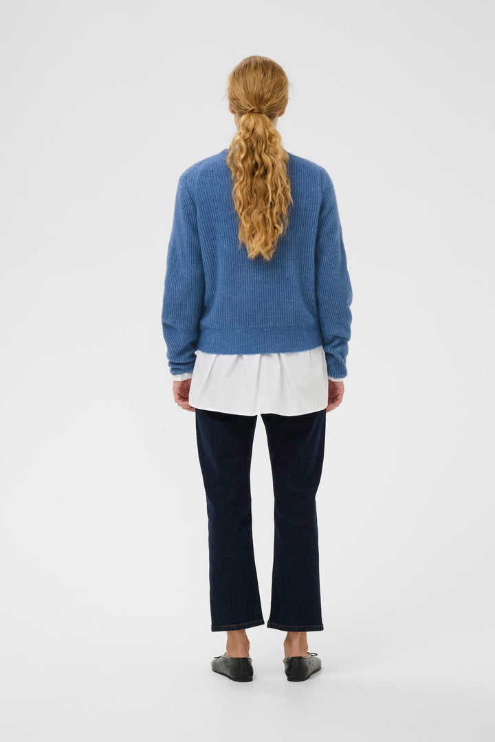 Pull court à texture côtelée Nias