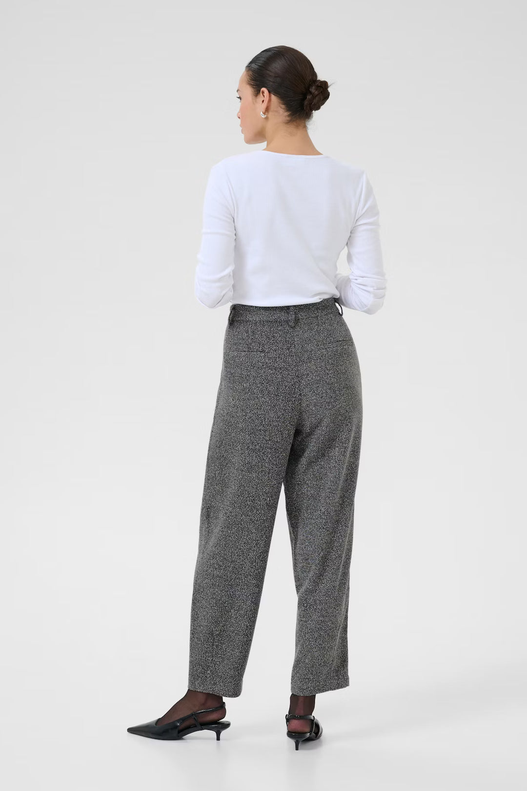 Pantalon gris fumée Alba