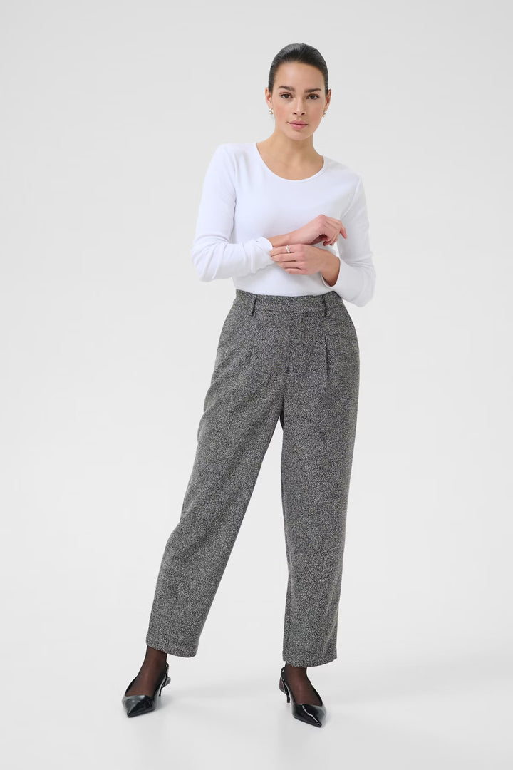 Pantalon gris fumée Alba