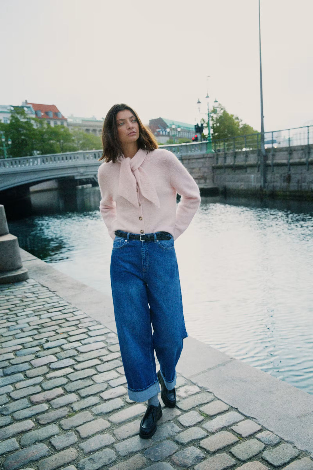 Jeans droit en pur coton Cristine - Coupe droite intemporelle