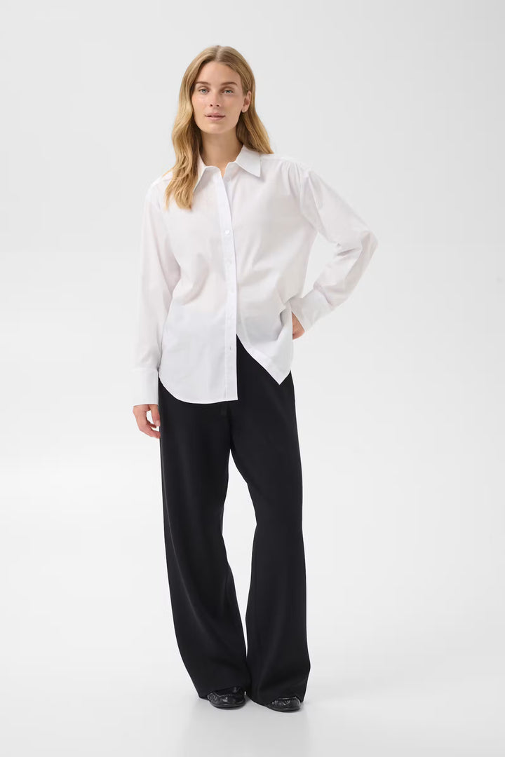 Pantalon large à ceinture élastique Katrie - Coupe décontractée