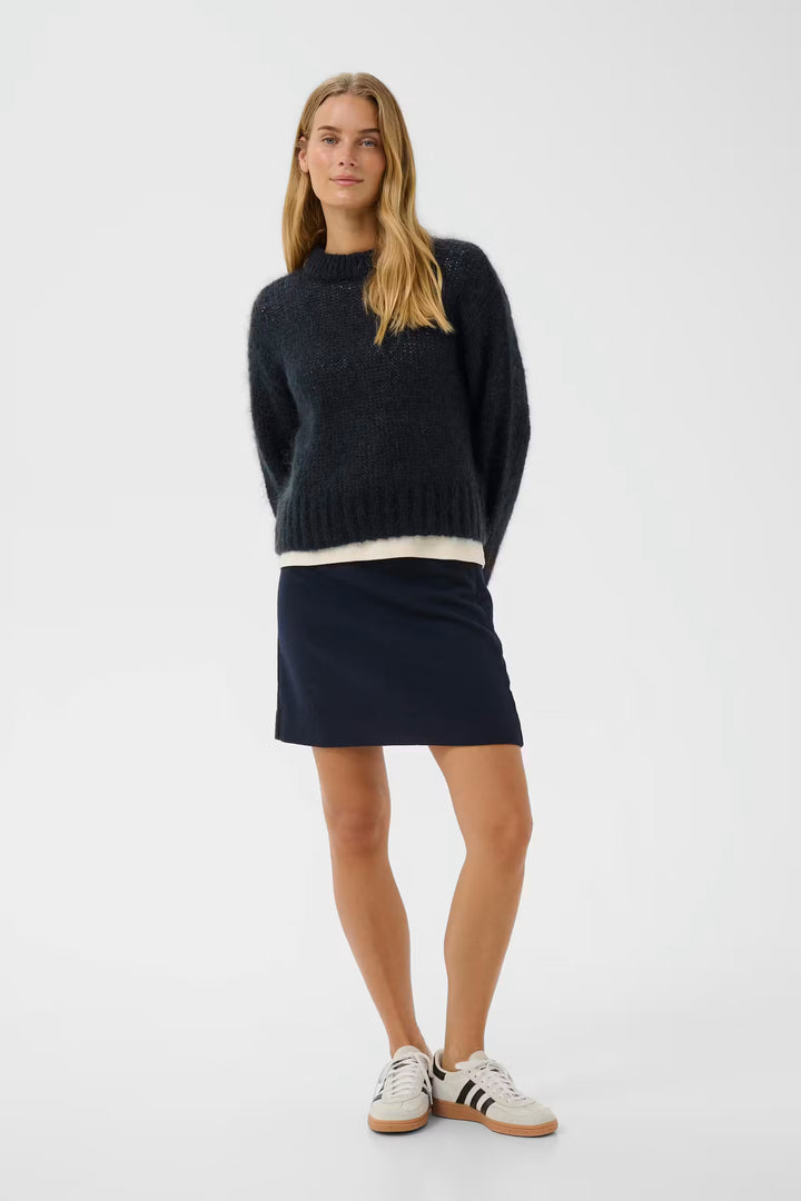 Chandail de mohair et laine Sille - Avec col rond