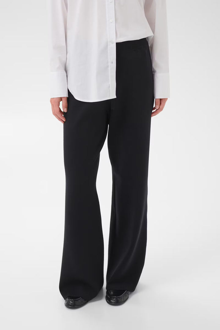 Pantalon large à ceinture élastique Katrie - Coupe décontractée