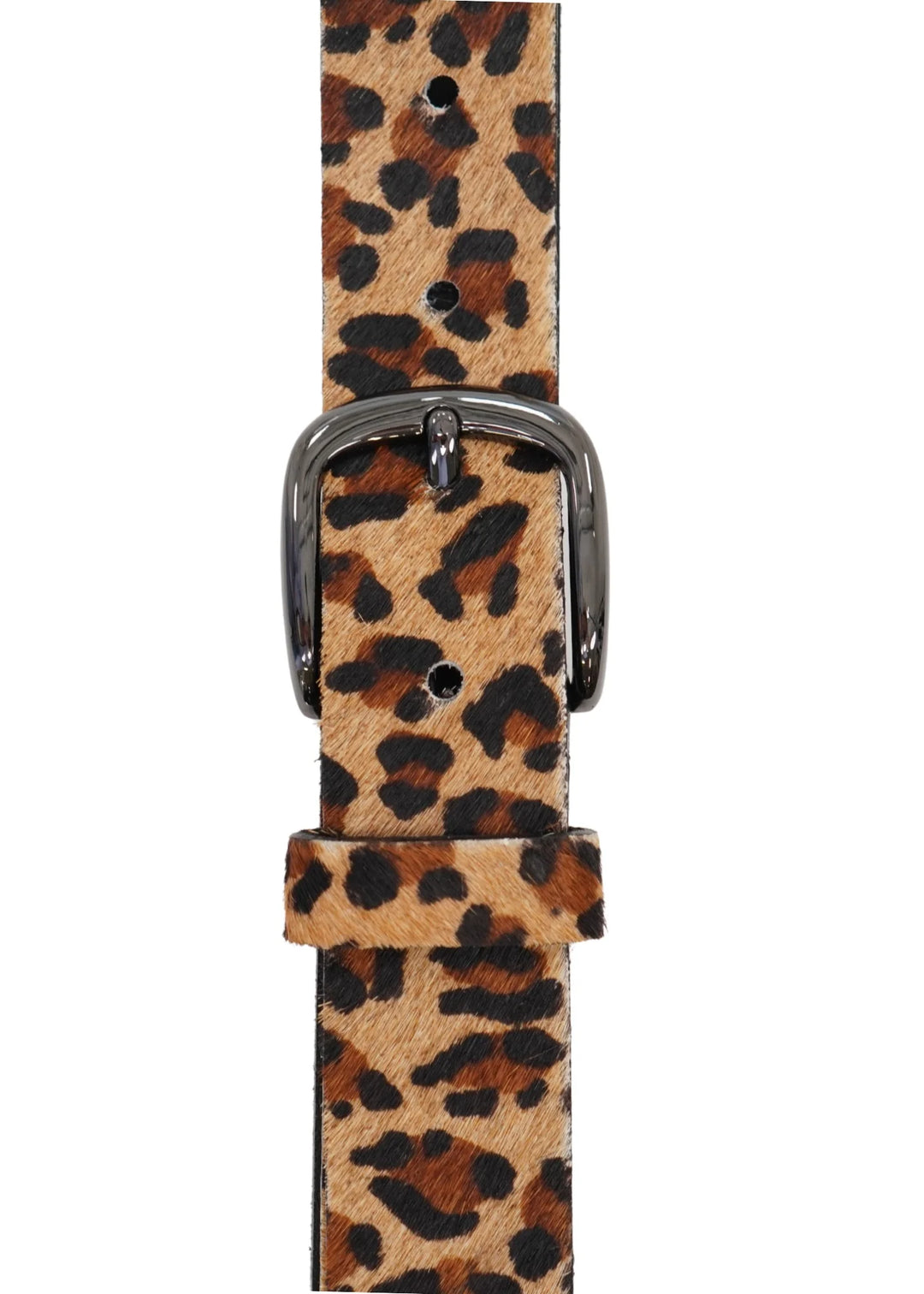 Ceinture léopard cuir véritable