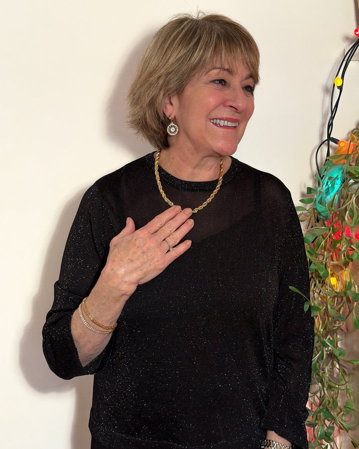 Chandail à effet scintillant