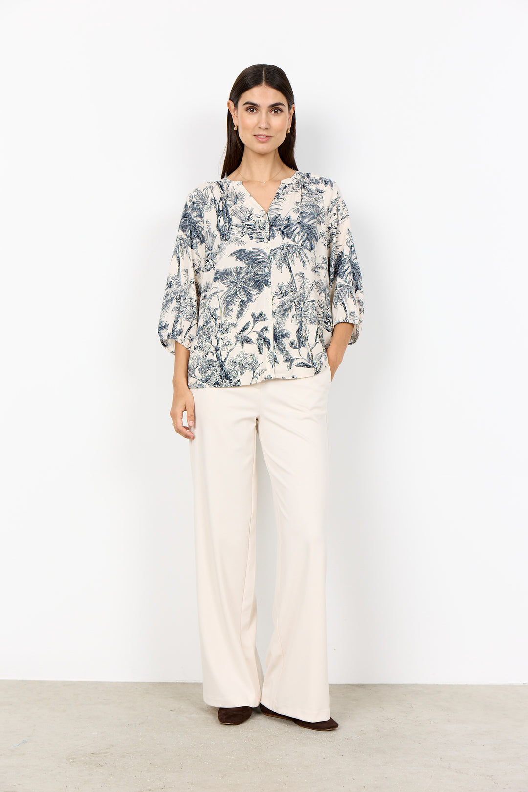 Blouse à imprimé nature Carli