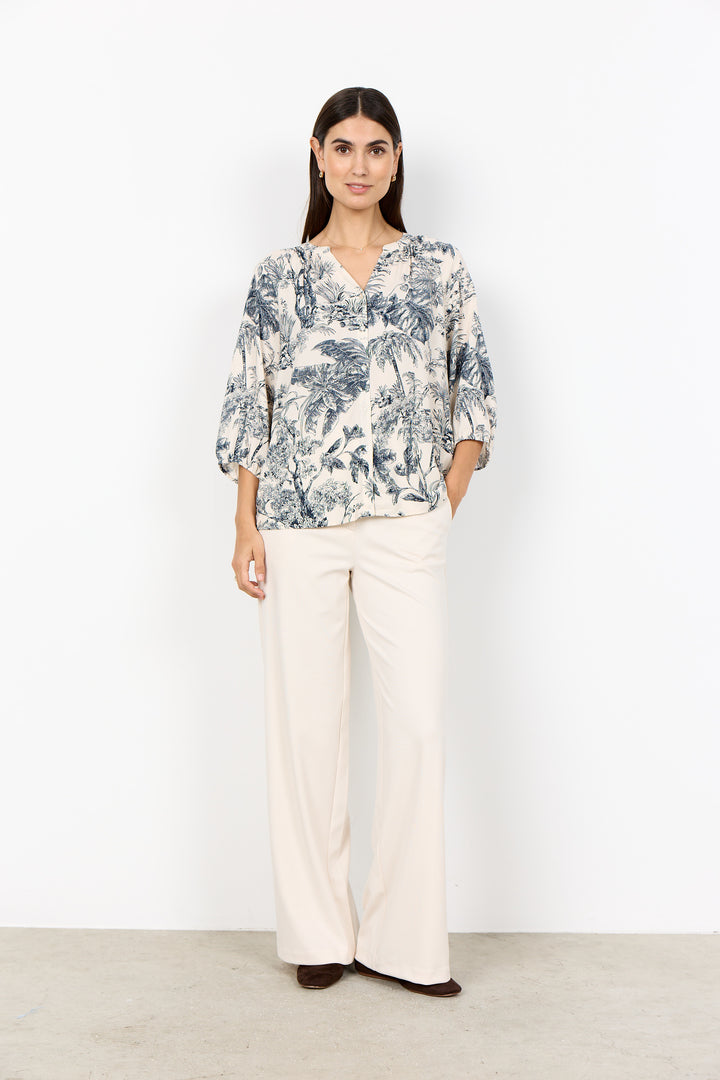 Blouse à imprimé nature Carli