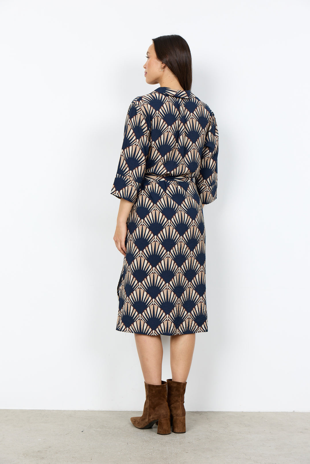 Robe à imprimé géométrique Halin - Écoresponsable en mélange de viscose Ecovero