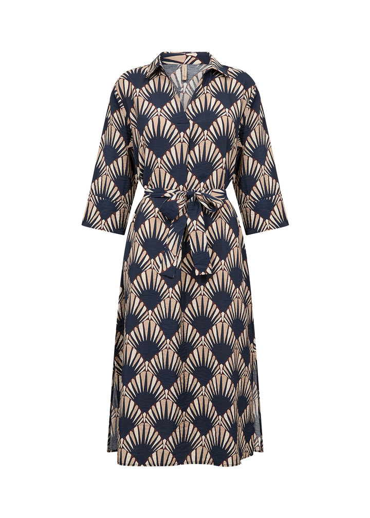 Robe à imprimé géométrique Halin - Écoresponsable en mélange de viscose Ecovero