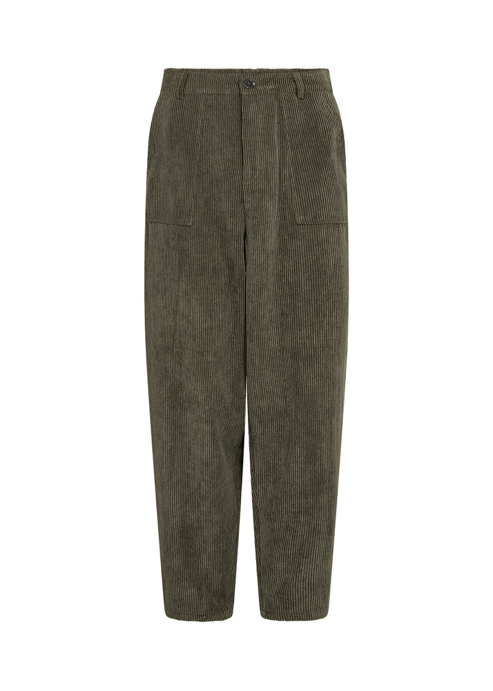Pantalon texturé Bindi - Taille mi-haute en mélange polyester