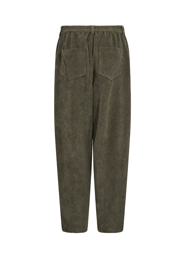 Pantalon texturé Bindi - Taille mi-haute en mélange polyester