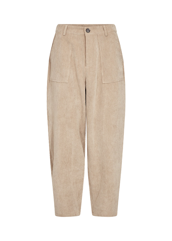 Pantalon texturé Bindi - Taille mi-haute en mélange polyester