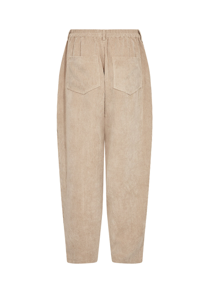 Pantalon texturé Bindi - Taille mi-haute en mélange polyester