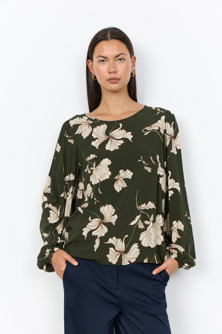 Blouse à motif floral Hamida - Écoresponsable LENZING™ ECOVERO™