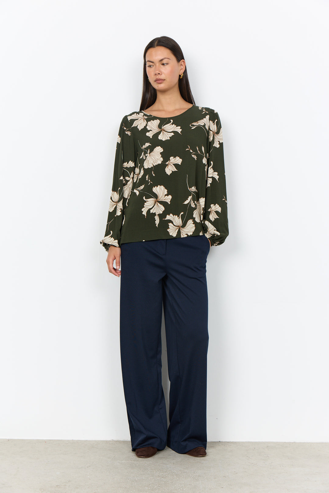 Blouse à motif floral Hamida - Écoresponsable LENZING™ ECOVERO™