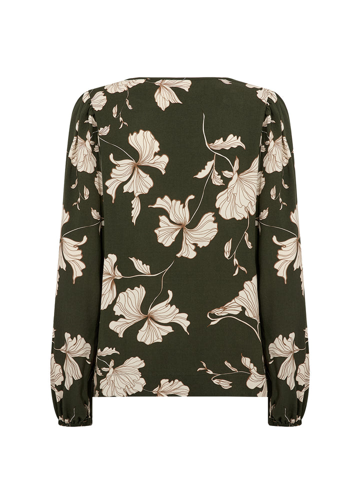 Blouse à motif floral Hamida - Écoresponsable LENZING™ ECOVERO™