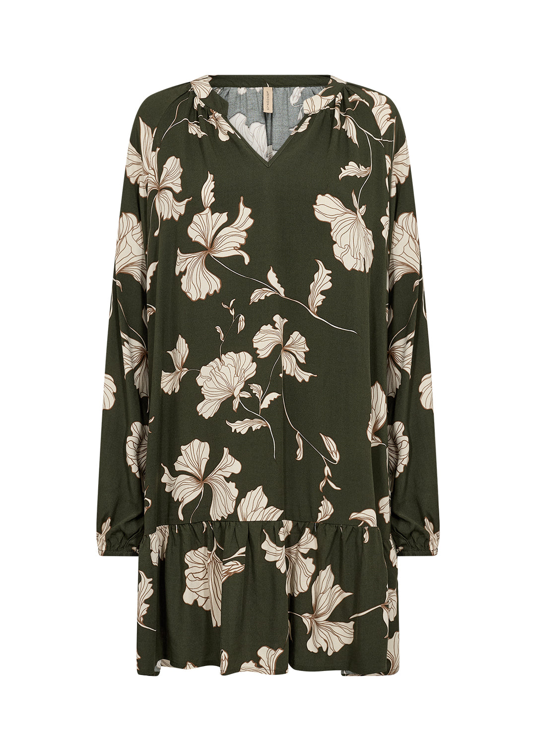 Robe-tunique à motif floral Hamida - Une pièce écoresponsable