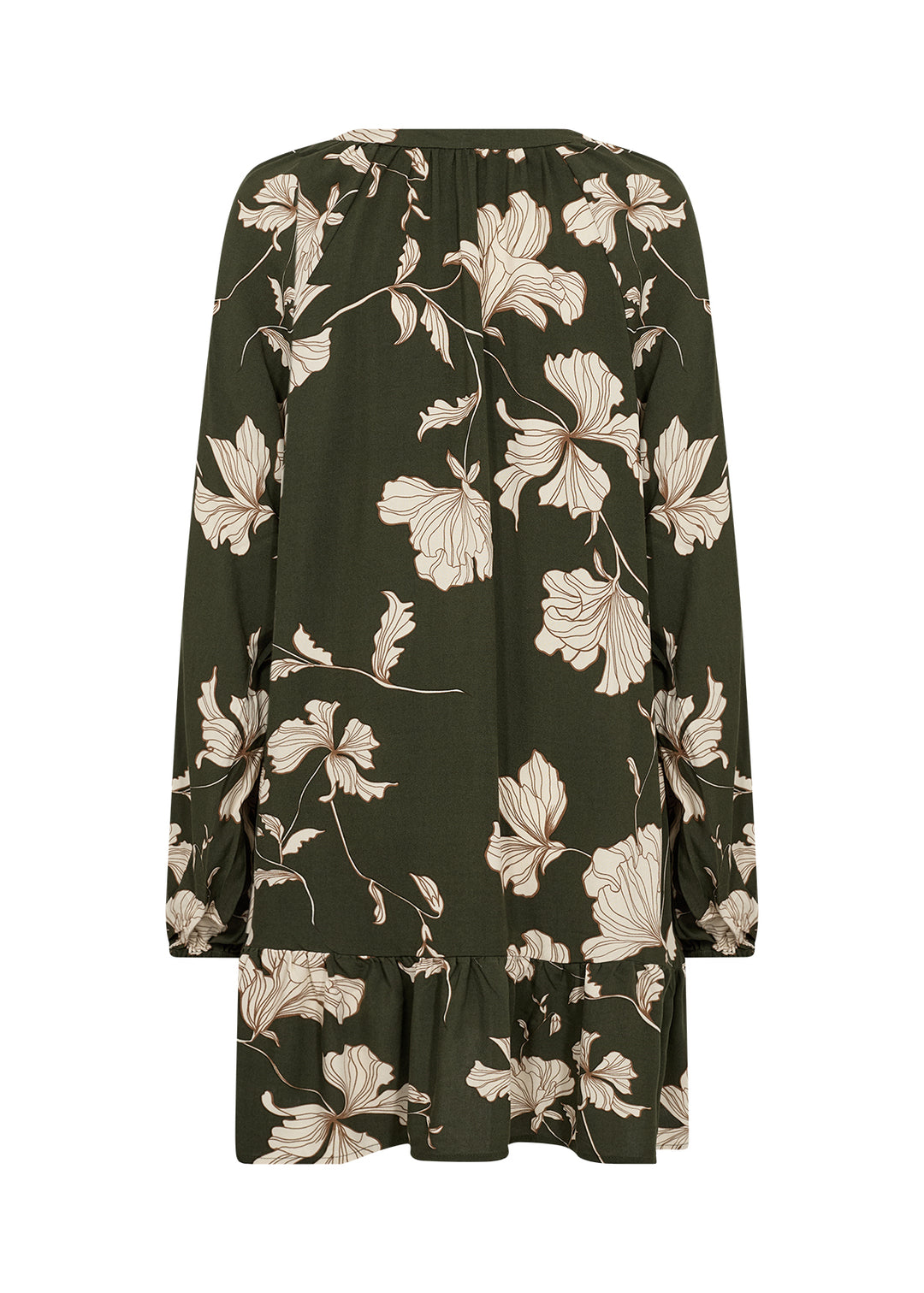 Robe-tunique à motif floral Hamida - Une pièce écoresponsable