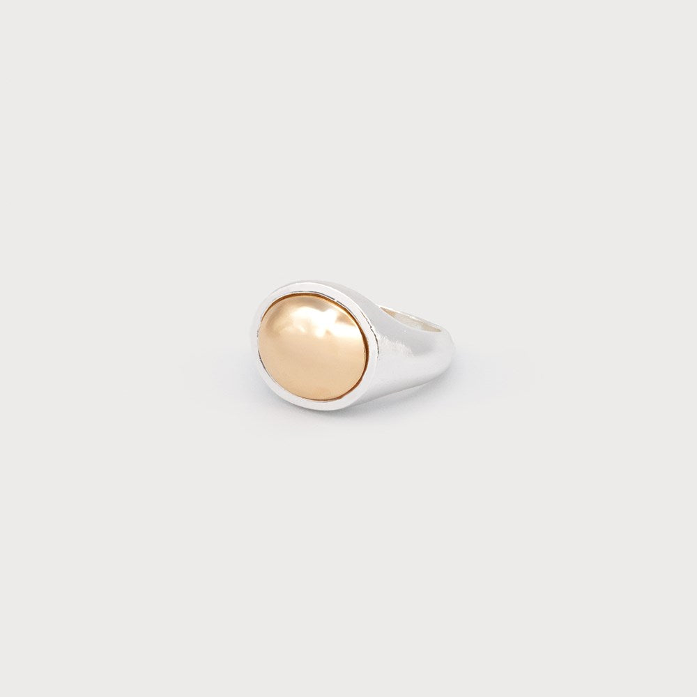 Bague mixte en métaux variés - Bijou au design audacieux