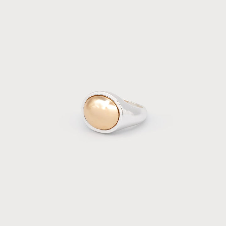 Bague mixte en métaux variés - Bijou au design audacieux