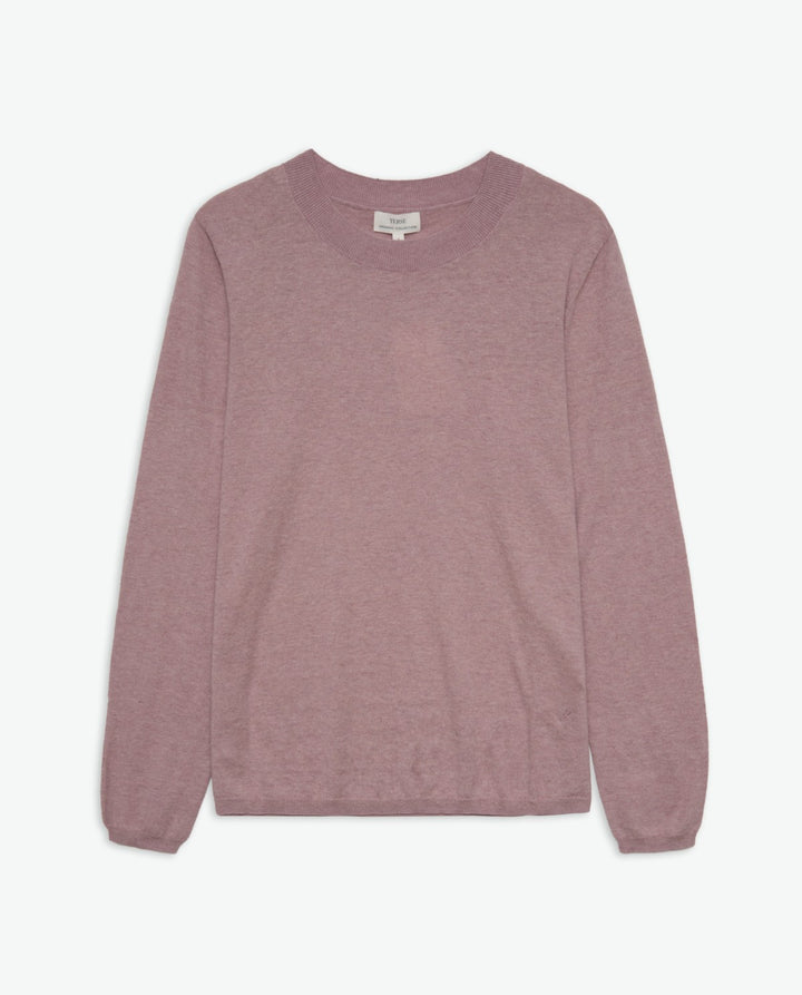 Pull coton bio col rond