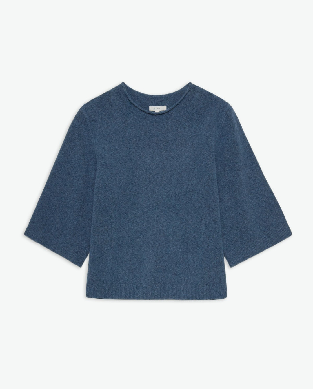 Pull manches 3/4 bleu océan