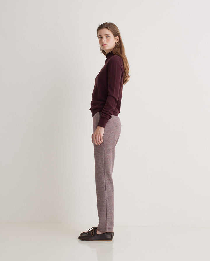 Pantalon en coton coupe droite