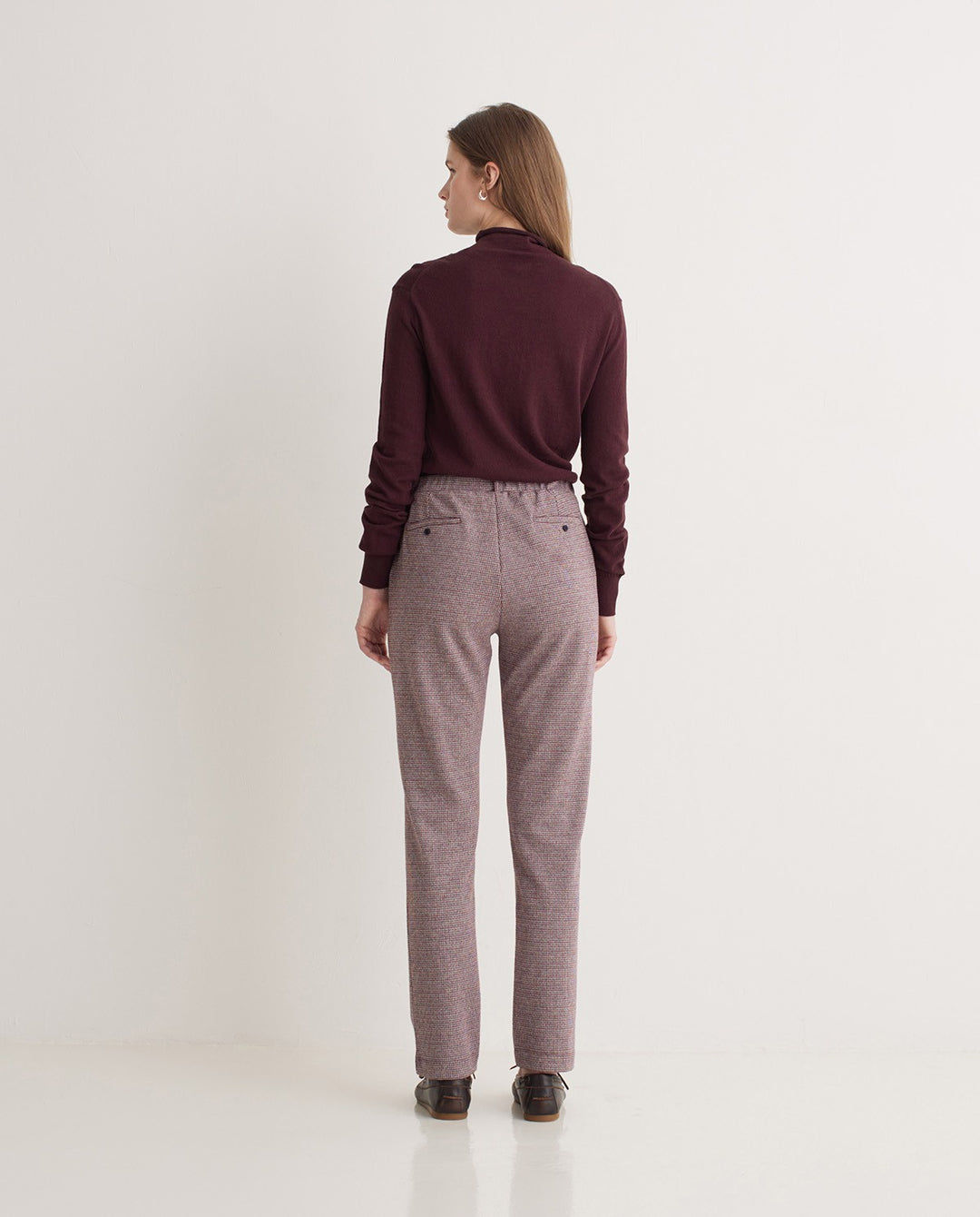 Pantalon en coton coupe droite