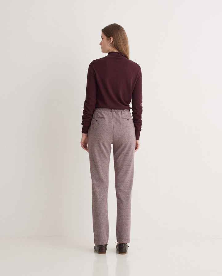 Pantalon en coton coupe droite
